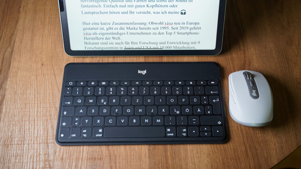 cómo Adelante zona Logitech Keys-To-Go und Logitech MX Anywhere im Test - iPad wird Laptop