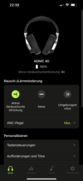 Shure Aonic 40 Kabellose Bluetooth Kopfhörer mit Noise Cancelling Test Review