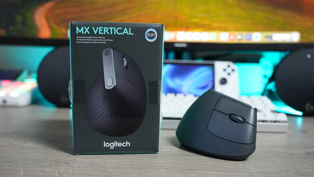 Logitech MX Vertical vertikale ergonomische Maus Review Test